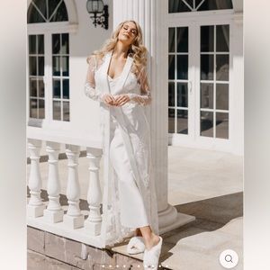 L Rose MONIQUE PEARL BEADED MAXI - INCLUDES SLIP